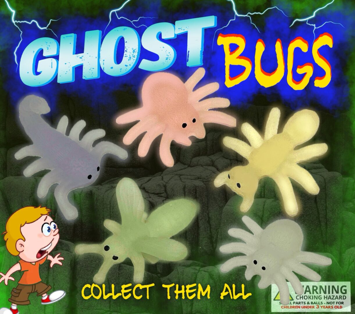 2" Ghost Bugs In Toy Capsules