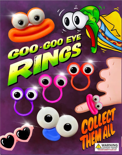 1" Goo-Goo Eye Rings in Toy Capsules