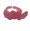 1" Colorful Plastic Heart Wing Rings