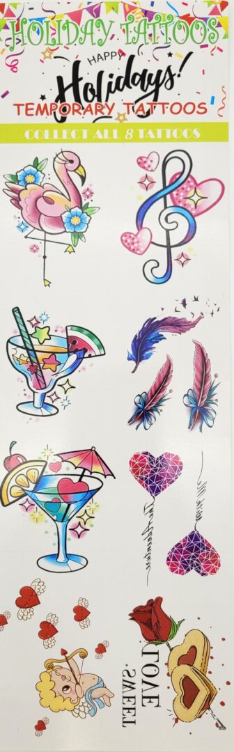Holiday Temporary Tattoos