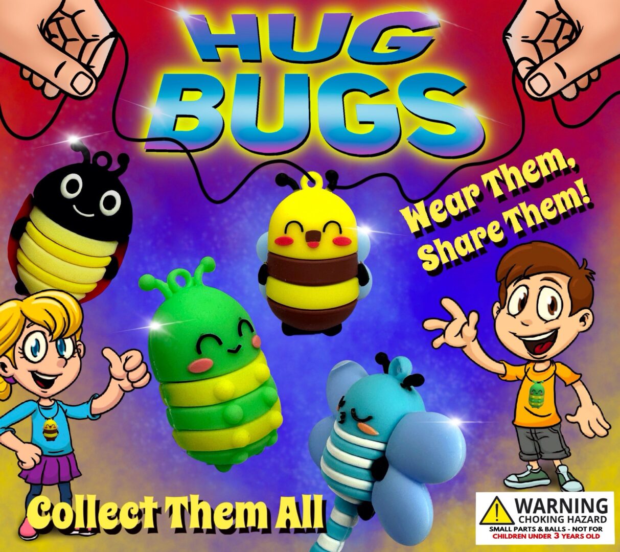 2" Hug Bugs In Toy Capsules