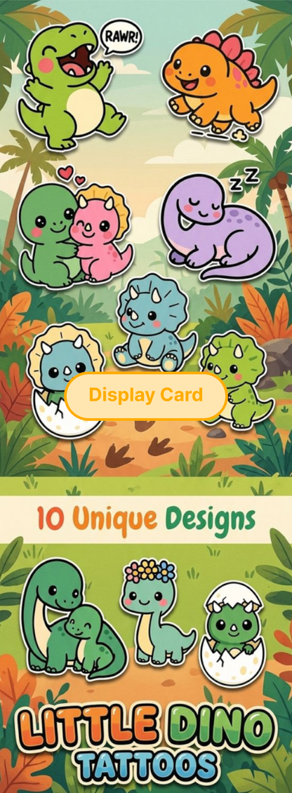 Display Card - Little Dino Tattoos