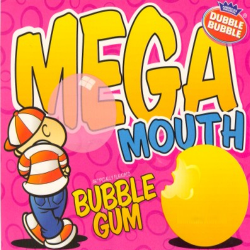 Dubble Bubble Mega Mouth 2" Unfilled Gumballs