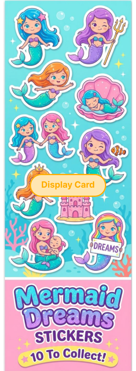 Display Card - Mermaid Dreams Stickers