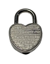 Working Metal Heart Lock & Key For Diary