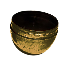 Large Empty Metallic Gold Plastic Easter Eggs