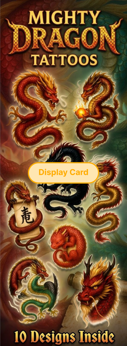 Display Card - Mighty Dragon Tattoos
