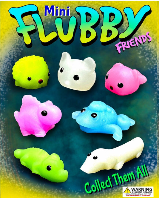 1" Mini Flubby Friends in Toy Capsules