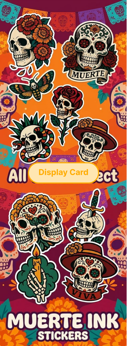 Display Card - Muerte Ink Stickers
