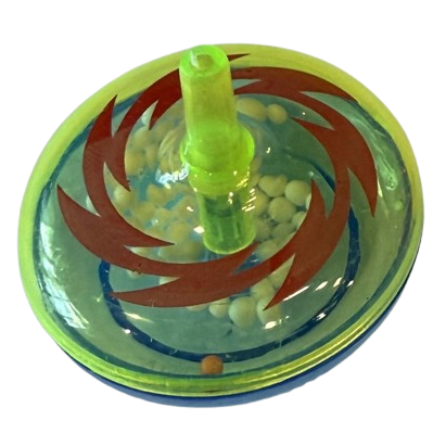 2" Colorful Plastic Spin Tops
