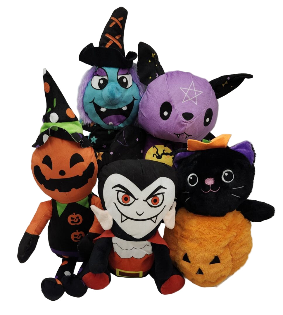11″ Assorted Halloween Plush Mix