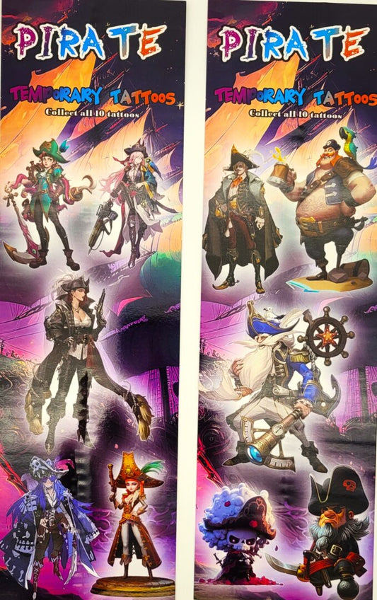 Pirate #2 Temporary Tattoos