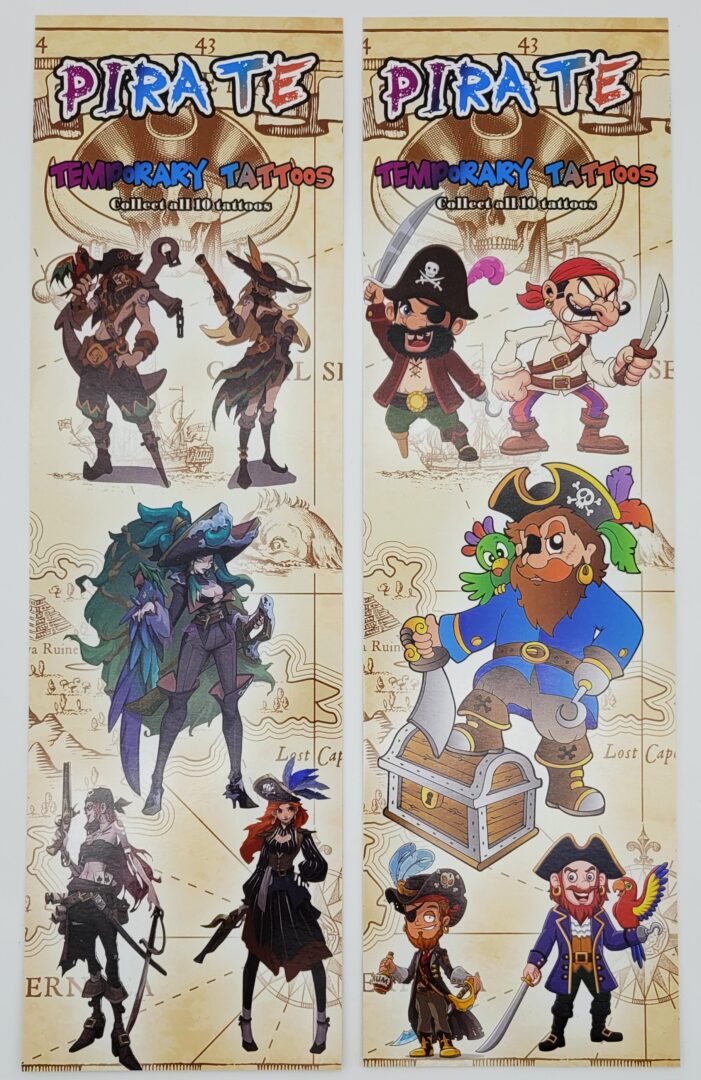 Pirate Temporary Tattoos For Kids