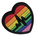 1" Colorful Rubber Rainbow Signet Rings