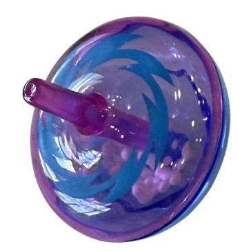2" Colorful Plastic Spin Tops