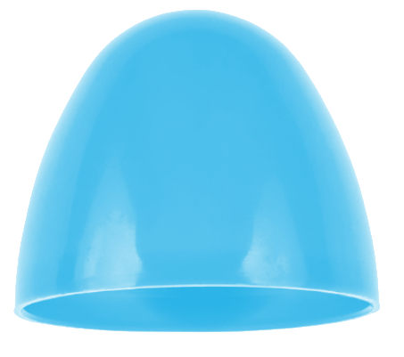 Large Plastic Sky Blue Easter Eggs