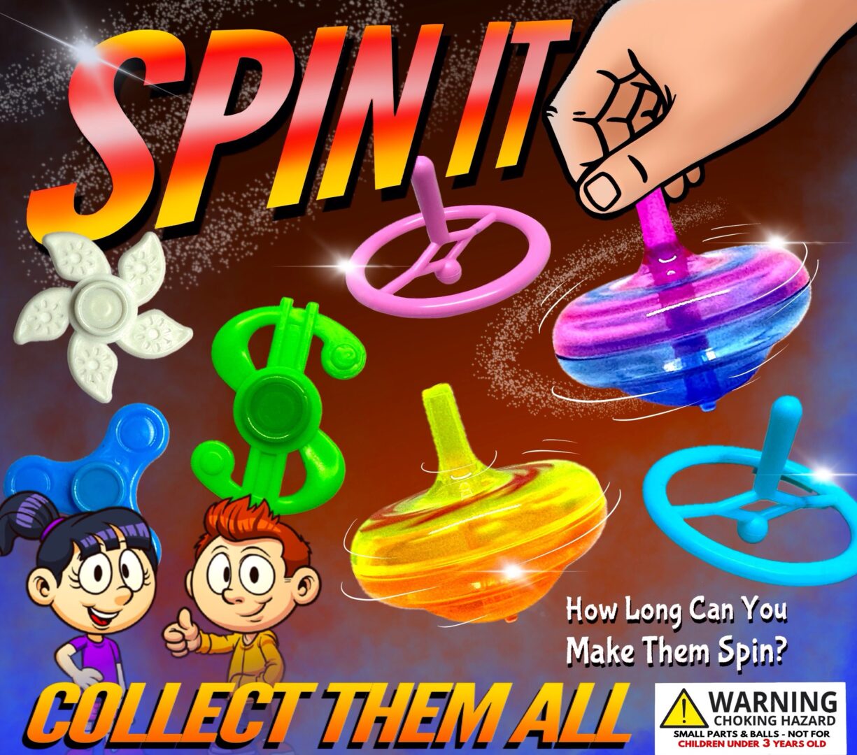 2" Spin-It Mix In Toy Capsules