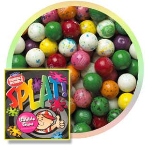 Dubble Bubble 1" Splat Gumballs Wholesale