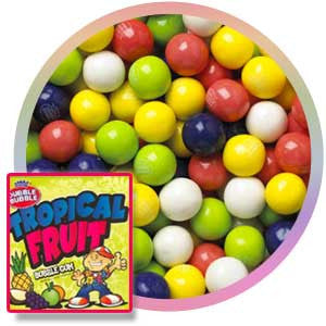 Dubble Bubble Tropical Fruit 1" Gumballs