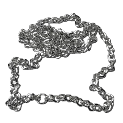 17" Silver Chain Toy Necklace - Traditional Hoop Style