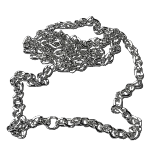 17" Silver Chain Toy Necklace - Traditional Hoop Style