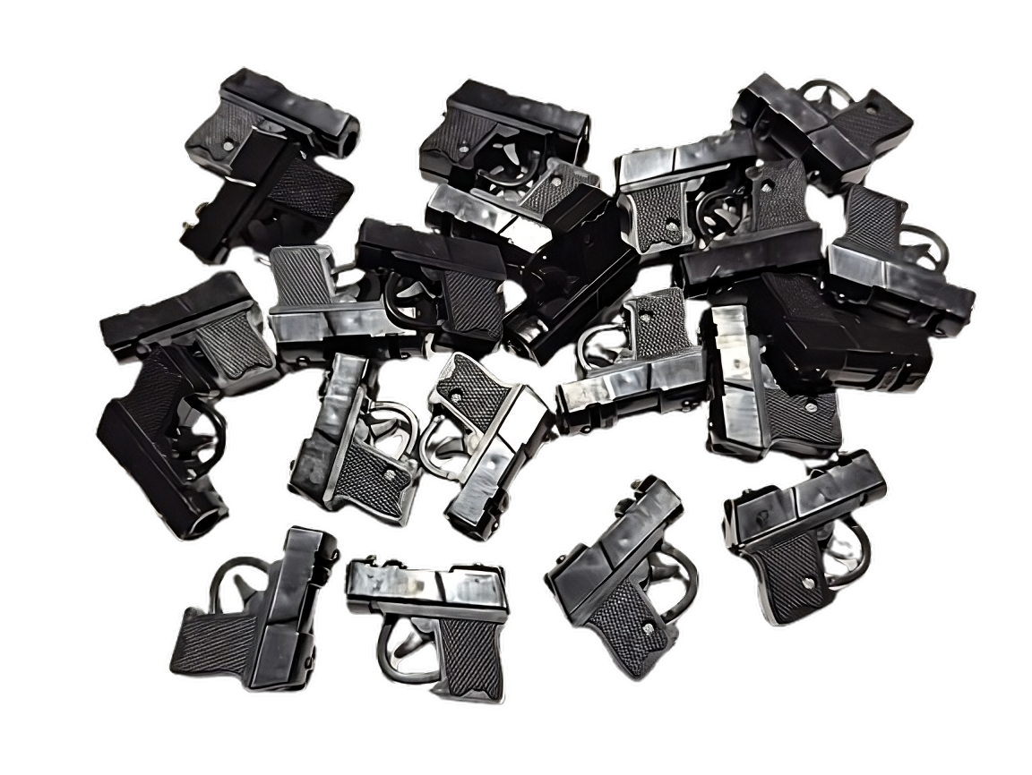 2" Mini Black Plastic Handgun Toy Guns