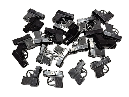 2" Mini Black Plastic Handgun Toy Guns