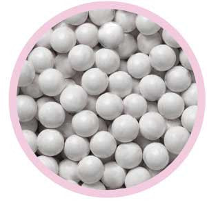 Dubble Bubble 1" Rare White Gumballs
