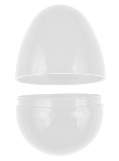 Large Plastic White Easter Eggs