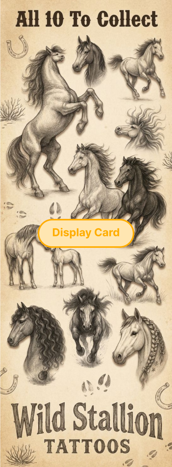 Display Card - Wild Stallion Tattoos