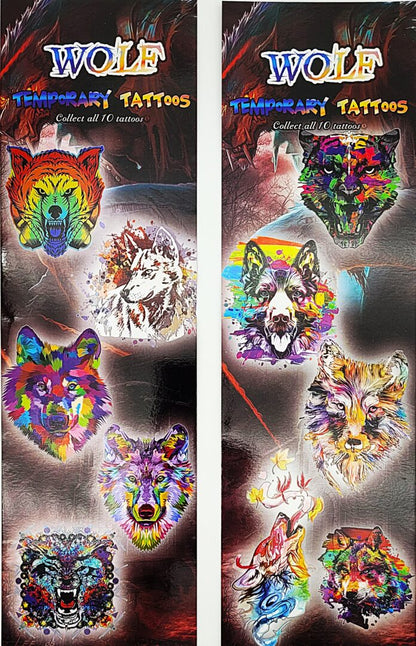 Wolves #2 Temporary Tattoos
