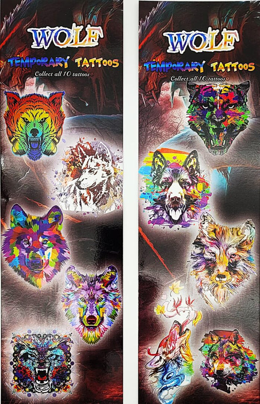 Wolves #2 Temporary Tattoos