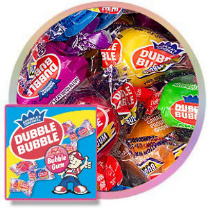 Dubble Bubble .86" Wrapped Assorted Gumballs