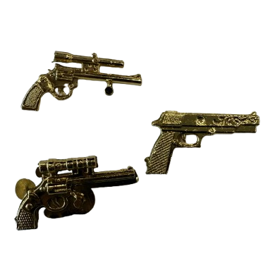 Mini Gold Metallic Toy Gun Mix